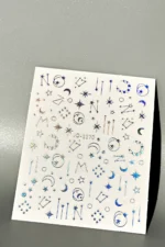 Nail Art Sticker Kendinden Yapışkanlı, Tırnak Süsleme, Tırnak Dövmesi Stikır 1170G - Görsel 2