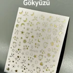 Nail Art Sticker Kendinden Yapışkanlı, Tırnak Süsleme, Tırnak Dövmesi Stikır 1171AH