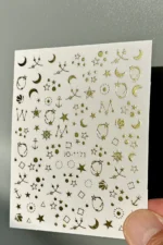 Nail Art Sticker Kendinden Yapışkanlı, Tırnak Süsleme, Tırnak Dövmesi Stikır 1171AH - Görsel 2
