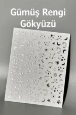 Nail Art Sticker Kendinden Yapışkanlı, Tırnak Süsleme, Tırnak Dövmesi Stikır 1171G - Görsel 2