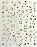 Nail Art Sticker Kendinden Yapışkanlı, Tırnak Süsleme, Tırnak Dövmesi Stikır 1171GH - Görsel 3