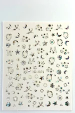 Nail Art Sticker Kendinden Yapışkanlı, Tırnak Süsleme, Tırnak Dövmesi Stikır 1171GH - Görsel 4