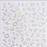 Nail Art Sticker Kendinden Yapışkanlı, Tırnak Süsleme, Tırnak Dövmesi Stikır 1172