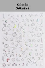 Nail Art Sticker Kendinden Yapışkanlı, Tırnak Süsleme, Tırnak Dövmesi Stikır 1172