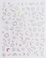 Nail Art Sticker Kendinden Yapışkanlı, Tırnak Süsleme, Tırnak Dövmesi Stikır 1172 - Görsel 2