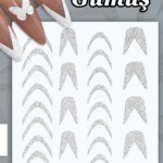 Nail Art Sticker Kendinden Yapışkanlı, Tırnak Süsleme, Tırnak Dövmesi Stikır 12