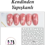 Nail Art Sticker Kendinden Yapışkanlı, Tırnak Süsleme, Tırnak Dövmesi Stikır 1228