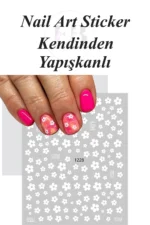 Nail Art Sticker Kendinden Yapışkanlı, Tırnak Süsleme, Tırnak Dövmesi Stikır 1228 - Görsel 2