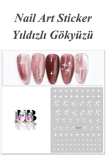 Nail Art Sticker Kendinden Yapışkanlı, Tırnak Süsleme, Tırnak Dövmesi Stikır 1317B