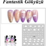 Nail Art Sticker Kendinden Yapışkanlı, Tırnak Süsleme, Tırnak Dövmesi Stikır 1320