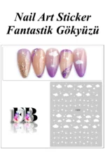 Nail Art Sticker Kendinden Yapışkanlı, Tırnak Süsleme, Tırnak Dövmesi Stikır 1320