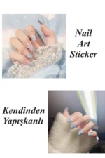 Nail Art Sticker Kendinden Yapışkanlı, Tırnak Süsleme, Tırnak Dövmesi Stikır 1320 - Görsel 3