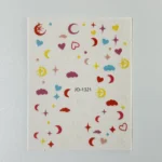 Nail Art Sticker Kendinden Yapışkanlı, Tırnak Süsleme, Tırnak Dövmesi Stikır 1321