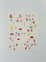 Nail Art Sticker Kendinden Yapışkanlı, Tırnak Süsleme, Tırnak Dövmesi Stikır 1321