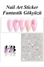Nail Art Sticker Kendinden Yapışkanlı, Tırnak Süsleme, Tırnak Dövmesi Stikır 1321 - Görsel 2