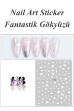 Nail Art Sticker Kendinden Yapışkanlı, Tırnak Süsleme, Tırnak Dövmesi Stikır 1322