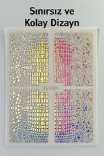 Nail Art Sticker Kendinden Yapışkanlı, Tırnak Süsleme, Tırnak Dövmesi Stikır 1331 - Görsel 2