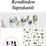 Nail Art Sticker Kendinden Yapışkanlı, Tırnak Süsleme, Tırnak Dövmesi Stikır 1427