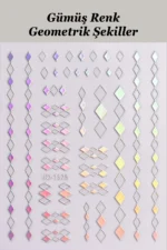 Nail Art Sticker Kendinden Yapışkanlı, Tırnak Süsleme, Tırnak Dövmesi Stikır 1575