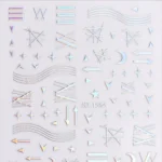 Nail Art Sticker Kendinden Yapışkanlı, Tırnak Süsleme, Tırnak Dövmesi Stikır 1584