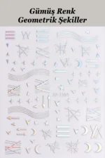 Nail Art Sticker Kendinden Yapışkanlı, Tırnak Süsleme, Tırnak Dövmesi Stikır 1584