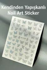 Nail Art Sticker Kendinden Yapışkanlı, Tırnak Süsleme, Tırnak Dövmesi Stikır 1587 - Görsel 3