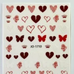 Nail Art Sticker Kendinden Yapışkanlı, Tırnak Süsleme, Tırnak Dövmesi Stikır 1710