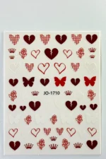 Nail Art Sticker Kendinden Yapışkanlı, Tırnak Süsleme, Tırnak Dövmesi Stikır 1710