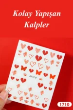 Nail Art Sticker Kendinden Yapışkanlı, Tırnak Süsleme, Tırnak Dövmesi Stikır 1710 - Görsel 2