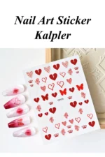 Nail Art Sticker Kendinden Yapışkanlı, Tırnak Süsleme, Tırnak Dövmesi Stikır 1710 - Görsel 3