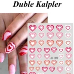 Nail Art Sticker Kendinden Yapışkanlı, Tırnak Süsleme, Tırnak Dövmesi Stikır 1917