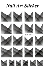 Nail Art Sticker Kendinden Yapışkanlı, Tırnak Süsleme, Tırnak Dövmesi Stikır 1981 - Görsel 3