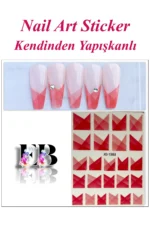 Nail Art Sticker Kendinden Yapışkanlı, Tırnak Süsleme, Tırnak Dövmesi Stikır 1983 - Görsel 3