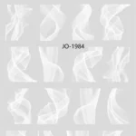 Nail Art Sticker Kendinden Yapışkanlı, Tırnak Süsleme, Tırnak Dövmesi Stikır 1984