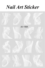 Nail Art Sticker Kendinden Yapışkanlı, Tırnak Süsleme, Tırnak Dövmesi Stikır 1984