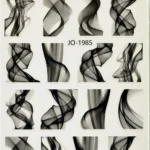 Nail Art Sticker Kendinden Yapışkanlı, Tırnak Süsleme, Tırnak Dövmesi Stikır 1985