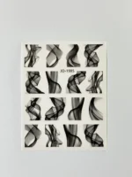 Nail Art Sticker Kendinden Yapışkanlı, Tırnak Süsleme, Tırnak Dövmesi Stikır 1985 - Görsel 2