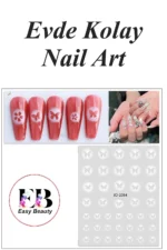Nail Art Sticker Kendinden Yapışkanlı, Tırnak Süsleme, Tırnak Dövmesi Stikır 2084