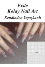 Nail Art Sticker Kendinden Yapışkanlı, Tırnak Süsleme, Tırnak Dövmesi Stikır 2084 - Görsel 2