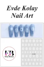 Nail Art Sticker Kendinden Yapışkanlı, Tırnak Süsleme, Tırnak Dövmesi Stikır 2086