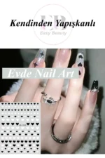 Nail Art Sticker Kendinden Yapışkanlı, Tırnak Süsleme, Tırnak Dövmesi Stikır 2151 - Görsel 2
