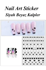 Nail Art Sticker Kendinden Yapışkanlı, Tırnak Süsleme, Tırnak Dövmesi Stikır 2151 - Görsel 3