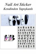Nail Art Sticker Kendinden Yapışkanlı, Tırnak Süsleme, Tırnak Dövmesi Stikır 2152 - Görsel 2