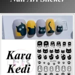 Nail Art Sticker Kendinden Yapışkanlı, Tırnak Süsleme, Tırnak Dövmesi Stikır 2154