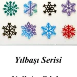 Nail Art Sticker Kendinden Yapışkanlı, Tırnak Süsleme, Tırnak Dövmesi Stikır 2157