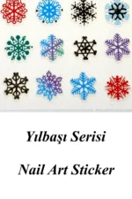 Nail Art Sticker Kendinden Yapışkanlı, Tırnak Süsleme, Tırnak Dövmesi Stikır 2157