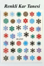 Nail Art Sticker Kendinden Yapışkanlı, Tırnak Süsleme, Tırnak Dövmesi Stikır 2157 - Görsel 3