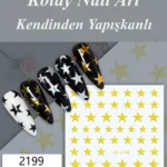 Nail Art Sticker Kendinden Yapışkanlı, Tırnak Süsleme, Tırnak Dövmesi Stikır 2199A