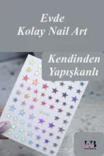 Nail Art Sticker Kendinden Yapışkanlı, Tırnak Süsleme, Tırnak Dövmesi Stikır 2199Aura
