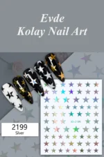 Nail Art Sticker Kendinden Yapışkanlı, Tırnak Süsleme, Tırnak Dövmesi Stikır 2199Aura - Görsel 2
